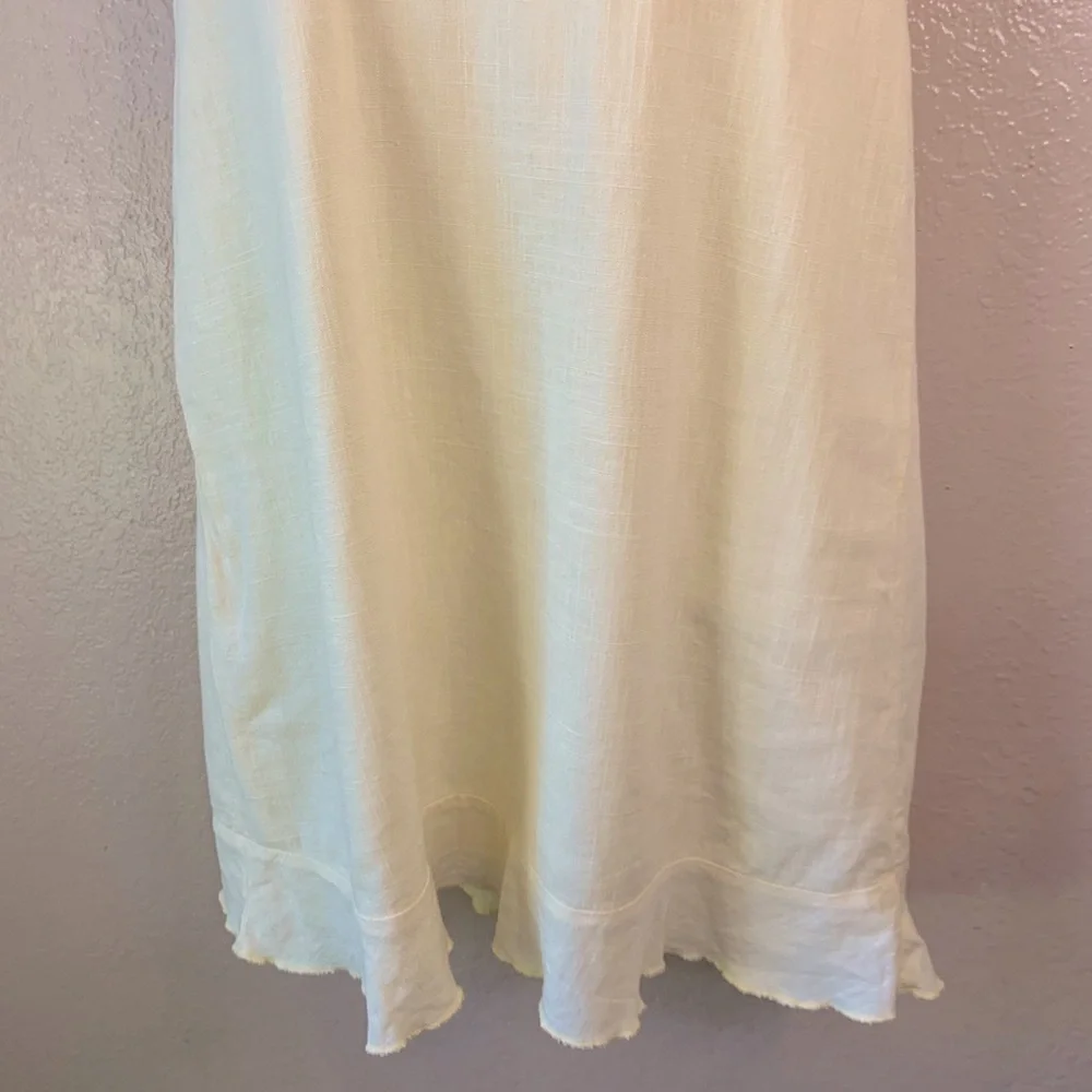 Cotton On Y2K Butter Yellow Linen Blend Milkmaid Babydoll Dress Size XS - Picture 5 of 10